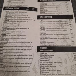 Vöröskő Vendéglő és Pizzéria Söjtör - Étlap/itallap