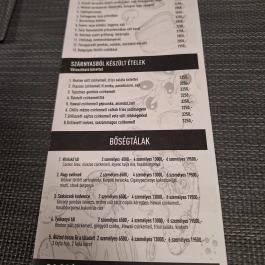 Vöröskő Vendéglő és Pizzéria Söjtör - Étlap/itallap