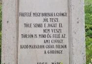 Vörösmarty Mihály mellszobra Fót