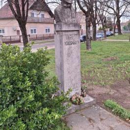 Vörösmarty Mihály mellszobra Pincehely - Külső kép