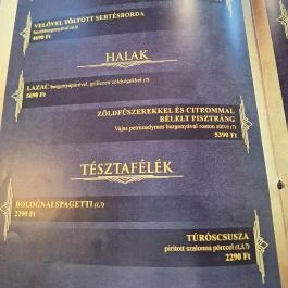 Vozi Restaurant Méhkerék - Étlap/itallap