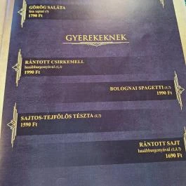 Vozi Restaurant Méhkerék - Étlap/itallap