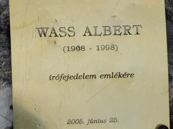 Wass Albert emlékkő Pilisszántó