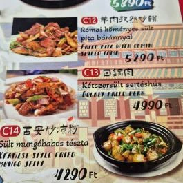 Xian Food, Budapest - Étlap/itallap