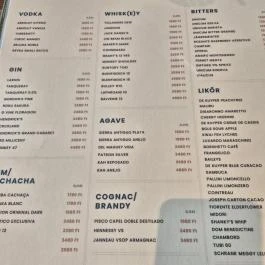 ZAZIE Bistro & Bar, Budapest - Étlap/itallap