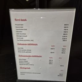 Zengő Cukrászda, Pécsvárad - Étlap/itallap