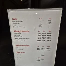 Zengő Cukrászda, Pécsvárad - Étlap/itallap