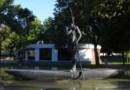 Zounok Ispán szobra Szolnok