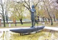 Zounok Ispán szobra Szolnok