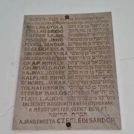 Zsinagóga Mezőtúr - Egyéb