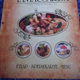 Öreg Tanyacsárda Étterem, Lajosmizse - Étlap/itallap