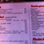 Sunny Diner Buda Budapest - Étlap/itallap