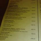 Nádas Étterem Agárd - Étlap/itallap