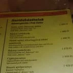 Nádas Étterem Agárd - Étlap/itallap