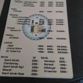 Pizza Sarok, Vásárosnamény - Étlap/itallap