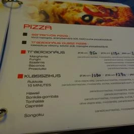 10 Minutes Bistro & Cafe Budapest - Étlap/itallap