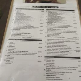 1000 JótEvő Étterem Budapest - Étlap/itallap