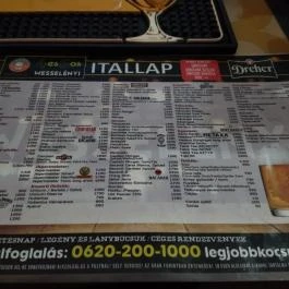 4es6os Wesselényi Budapest - Étlap/itallap