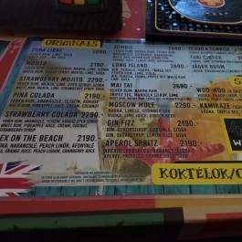 4es6os Wesselényi Budapest - Étlap/itallap