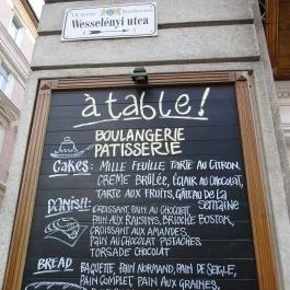 á table! - Wesselényi utca, Budapest - Étlap/itallap