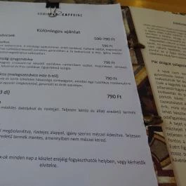 Addicted 2 Caffeine, Budapest - Étlap/itallap