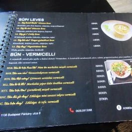 ADM Kitchen Budapest - Étlap/itallap