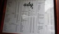 Ady Bár & Galéria Székesfehérvár - Étlap/itallap