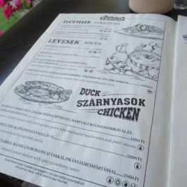 aHely Étterem Budapest - Étlap/itallap