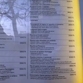 Akademia Italia Budapest - Étlap/itallap