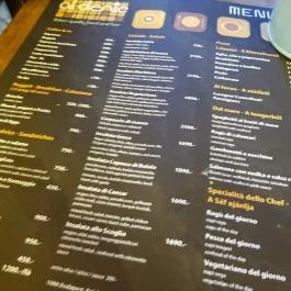 Al Dente Budapest - Étlap/itallap