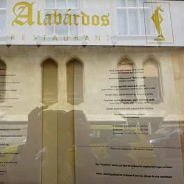 Alabárdos Étterem, Budapest - Étlap/itallap