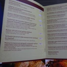 Alba Regia Vendéglő Budapest - Étlap/itallap