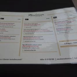 Almárium Bisztró Budapest - Étlap/itallap