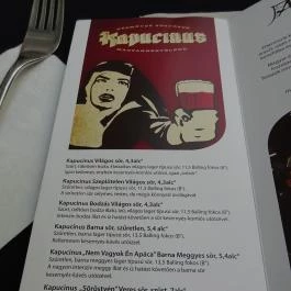 Almárium Bisztró Budapest - Étlap/itallap