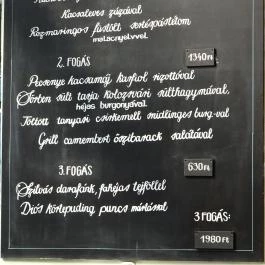 Almárium Bisztró Budapest - Étlap/itallap