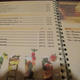 Altair Teaház Budapest - Étlap/itallap