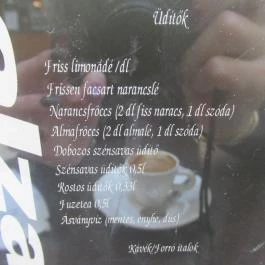 AlzaCafé Budapest - Étlap/itallap