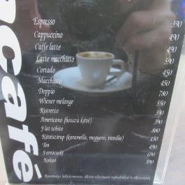 AlzaCafé Budapest - Étlap/itallap