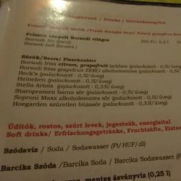 Ambrózia Étterem és Panzió Kazincbarcika - Étlap/itallap