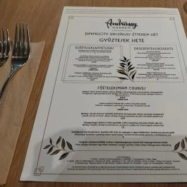 Andrássy Garden Budapest - Étlap/itallap