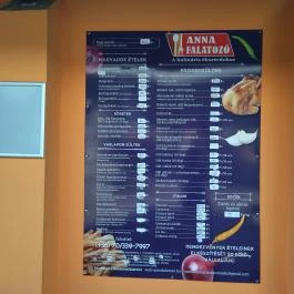 Anna Falatozó, Makó - Étlap/itallap