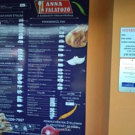 Anna Falatozó, Makó - Étlap/itallap