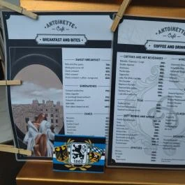 Antoinette Cafe Budapest - Étlap/itallap