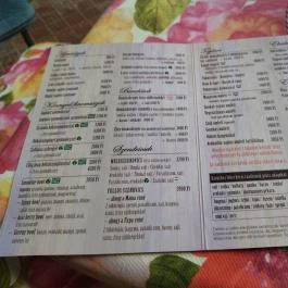 Anyám Szerint, Budapest - Étlap/itallap