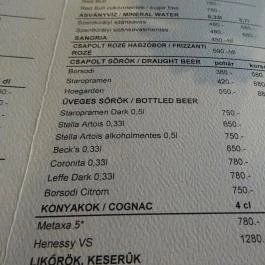 Apacuka Étterem Kávéház Varieté, Budapest - Étlap/itallap