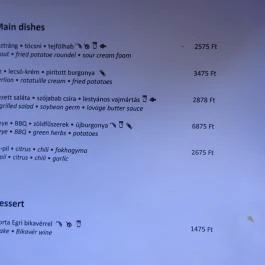 Apropó Budapest - Étlap/itallap