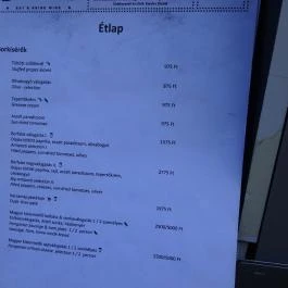 Apropó Budapest - Étlap/itallap