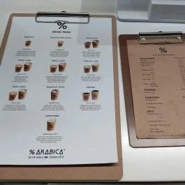 % Arabica - Király utca Budapest - Étlap/itallap