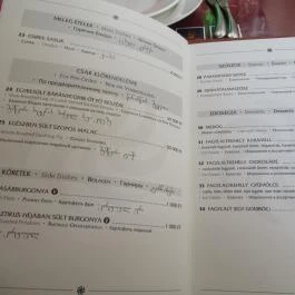 Aragvi Grúz Étterem Budapest - Étlap/itallap