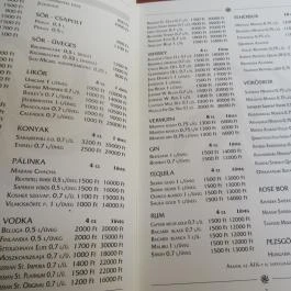 Aragvi Grúz Étterem Budapest - Étlap/itallap